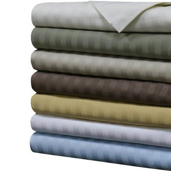 1000 Thread count Bed Sheets 100% Cotton Damask Stripe Sheets