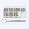 thumbnail image 1 of 1000 Tiny Screws Nut Screwdriver Watch Eyeglass Glasses Repair tool Set Kit, 1 of 6