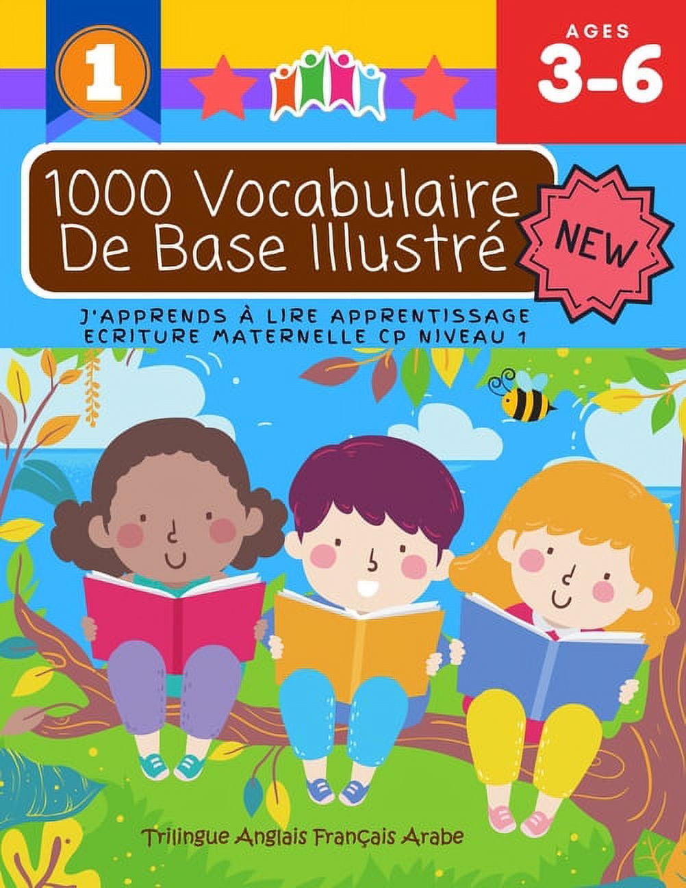 1000 Vocabulaire De Base Illustré J'Apprends À Lire Apprentissage