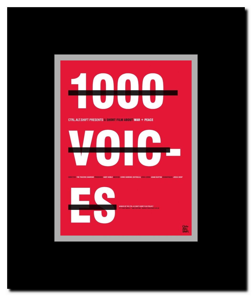 1000 Voices Framed Movie Poster