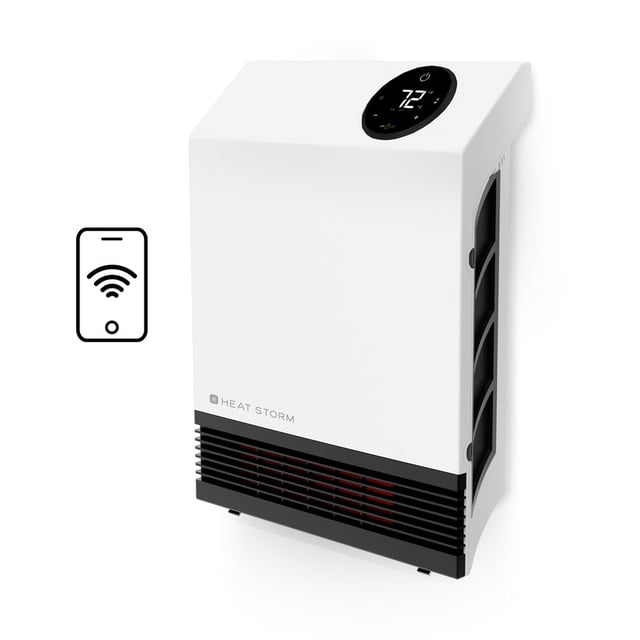 1000 Watt Smart Infrared Wall Heater with Wi-Fi by Heat Storm