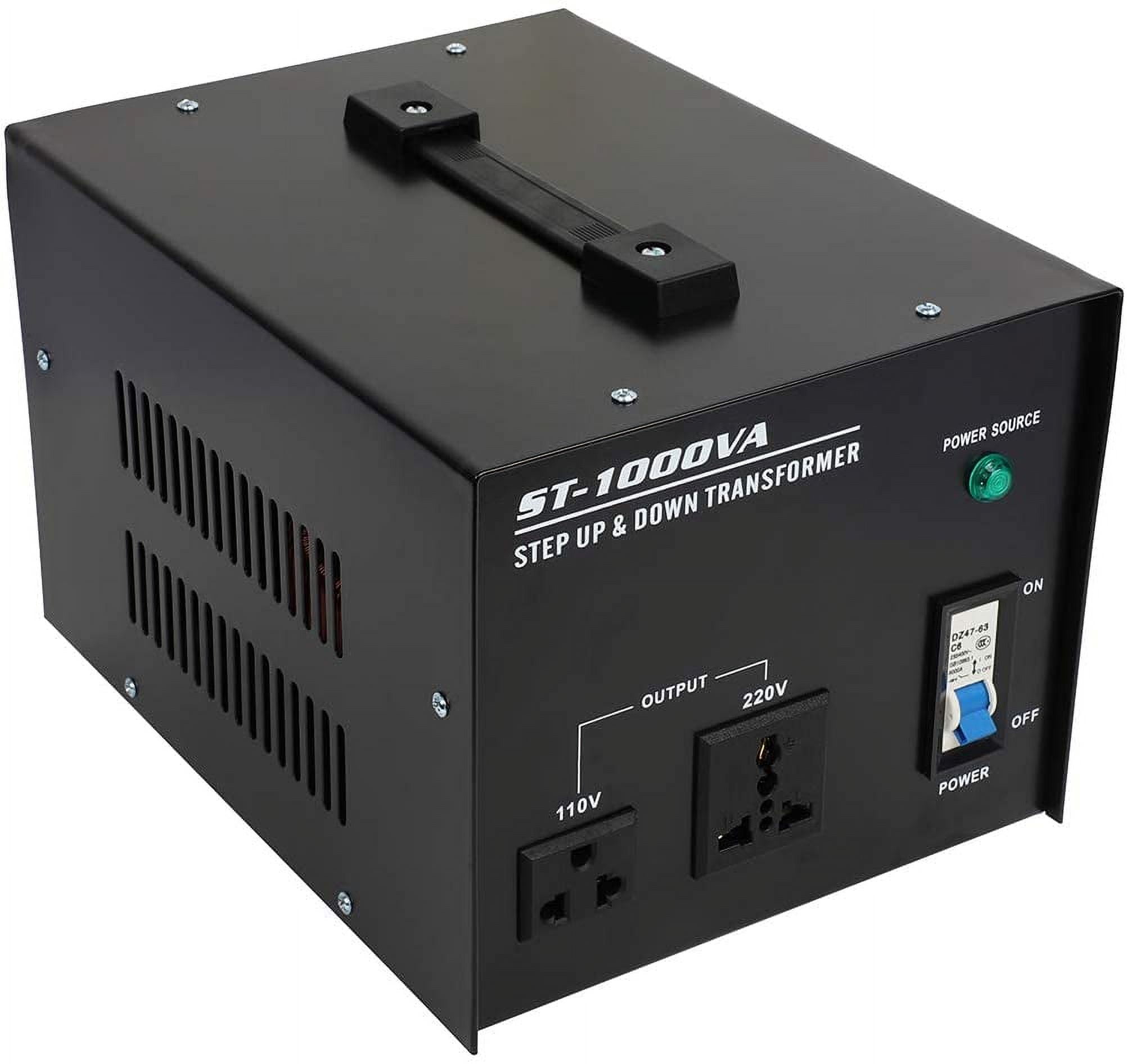 1000 Watts Step Up/Down 110/120 V 220/240 V Voltage Converter Transformer Power Supply Outlet Accessory