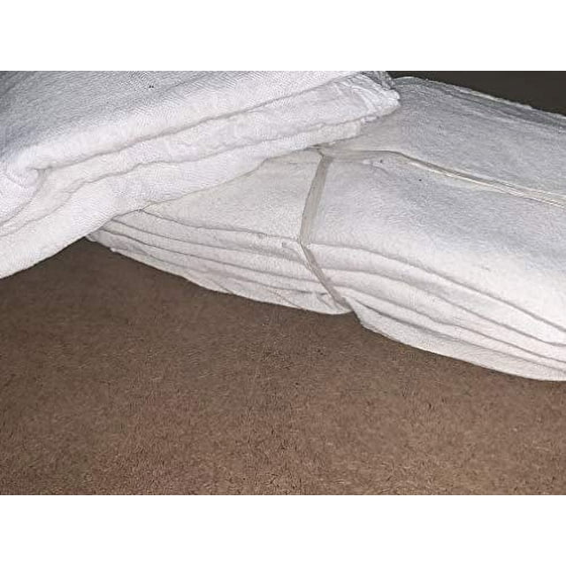 1000 White Shop Towels/Mechanics Rags/Shop Rag/Oil Change Rag Grade B ...