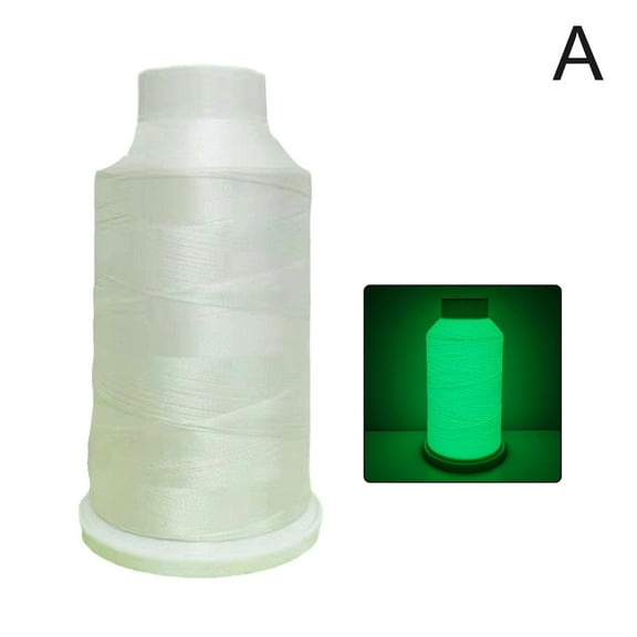 1000 Yard Thread Spools Luminous Glow in the Dark Machine Embroidery Sewing O7C0