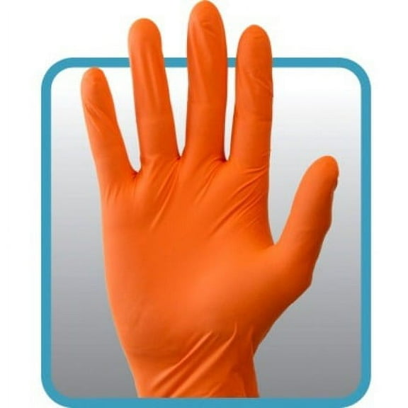 1000-count Safety Zone Powder Free Orange Nitrile Gloves