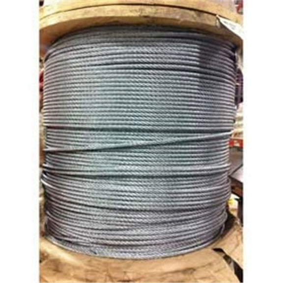 1000 ft. 0.13 in. Dia. 7 x 7 Galvanized Aircraft Cable