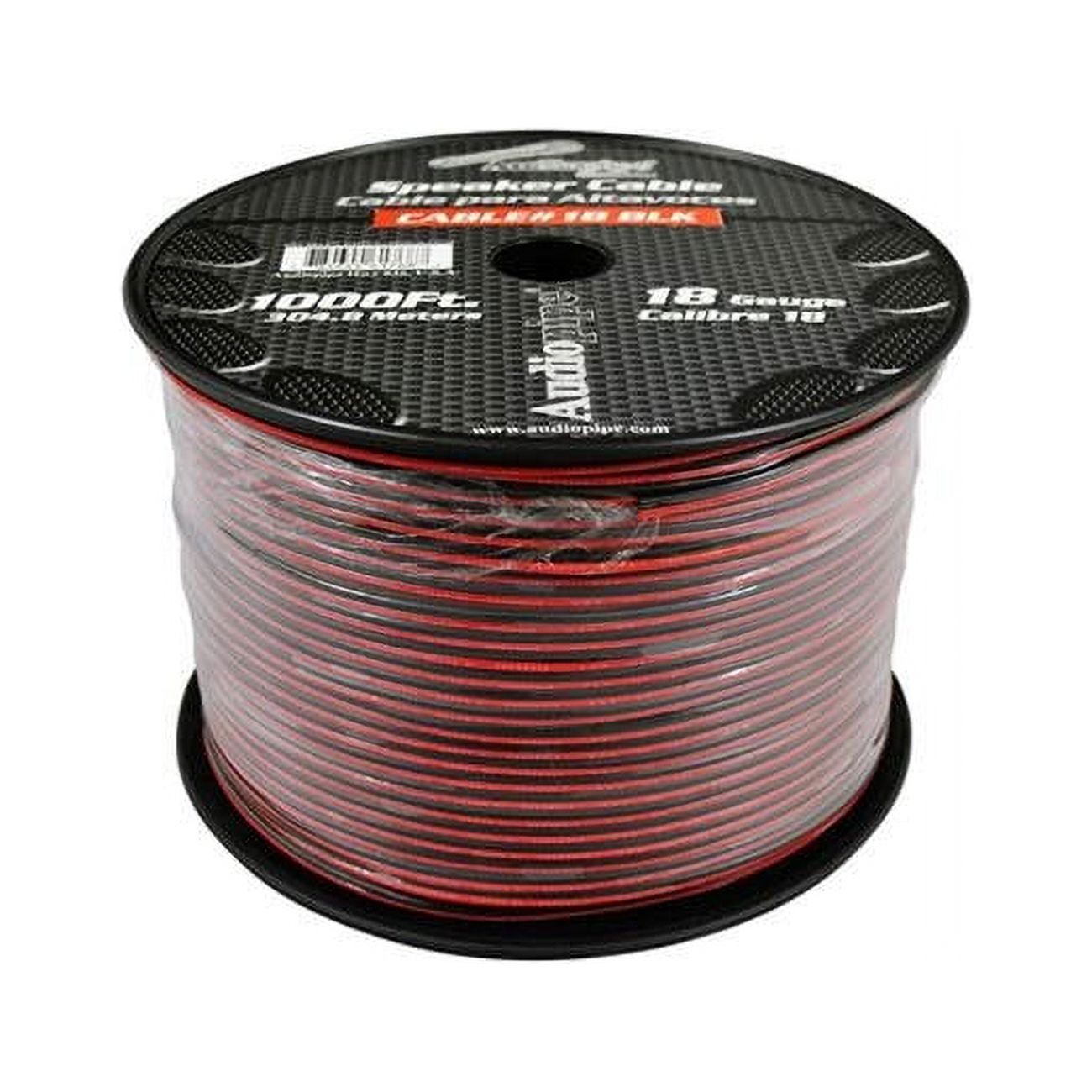 1000 ft. 18 Gauge Speaker Cable Red & Black