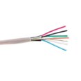 thumbnail image 1 of 1000 ft. 22 AWG 6 Conductor Shielded Plenum Security Cable with Stranded CMP Spool, White, 1 of 1