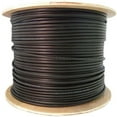 thumbnail image 1 of 1000 ft. 24 Fiber Indoor & Outdoor Fiber Optic Cable with Multimode 50-125 OM4 & Plenum Rated Spool, Black, 1 of 1