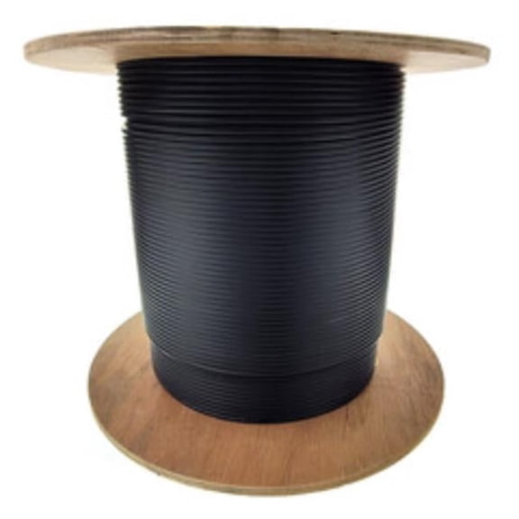 1000 ft. Multimode Fiber Optic Cable - Black - 6 Fiber - 10 Gbit