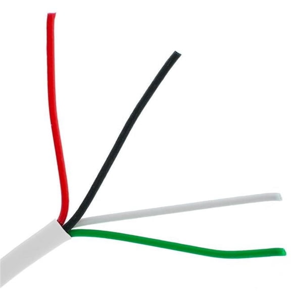 1000 ft. Stranded Security & Alarm Wire, White