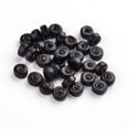 thumbnail image 1 of 1000 g Natural Maple Wood Beads Lead Free Flat Round Dyed Black 6x3mm Hole: 2mm 14772pcs/1000g, 1 of 2