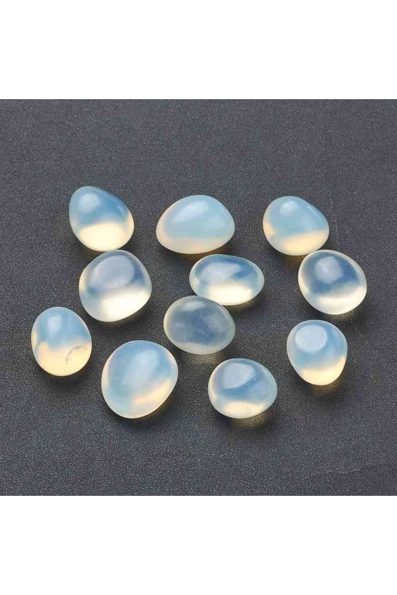 1000 g Opalite Beads Tumbled Stone for Wire Wrapped Pendants Making No Hole/Undrilled Nuggets 23~29x18~26x13~19mm