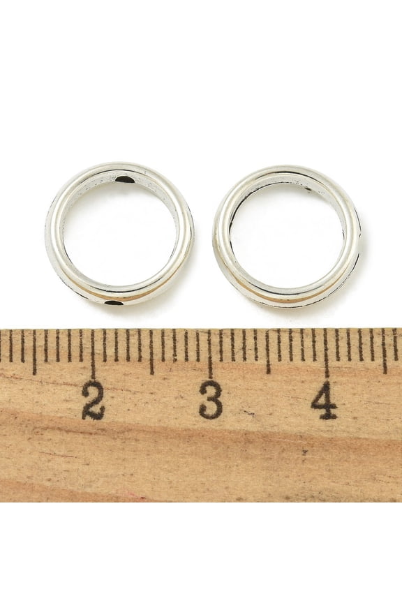 1000 g Tibetan style Alloy Beads Cadmium Free & Lead Free Antique Silver Ring 13x3.5mm Hole: 1.4mm