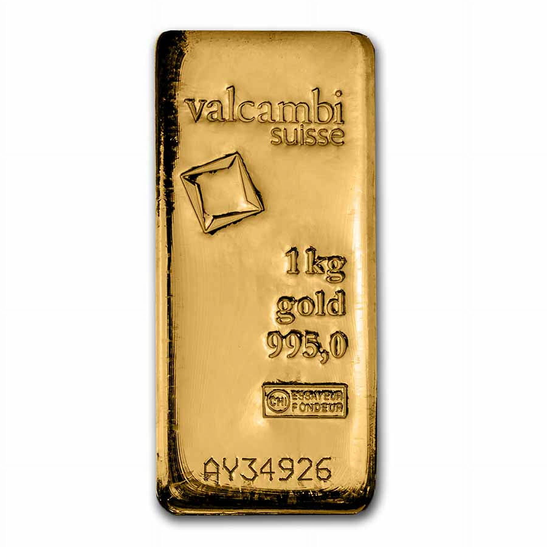 1000 gram Kilo Gold Bar - Valcambi (.995 Purity, Cast w/Assay