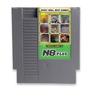 1000 in 1 Games Cartridge for Nes N8 Plus - Multicart 8 bit 72 pin Retro Classic  Grey Shell