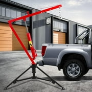1000 lbs Truck Crane Hoist Hydraulic Hitch-Mount Crane with Three Boom Capacities 500 lbs, 750 lbs, and 1000 lbs, Ideal for Lifting Goods in Construction