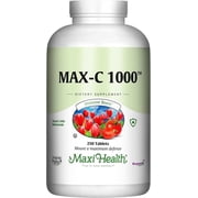 Maxi Health Max C 1000   Vitamin C with Bioflavonoids   Immune & Vein Support   250 Tablets