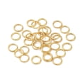 thumbnail image 1 of 1000 pc 304 Stainless Steel Open Jump Rings Round for Chainmaille Weaves Real 18K Gold Plated 6x0.7mm Inner Diameter: 4.5mm, 1 of 3