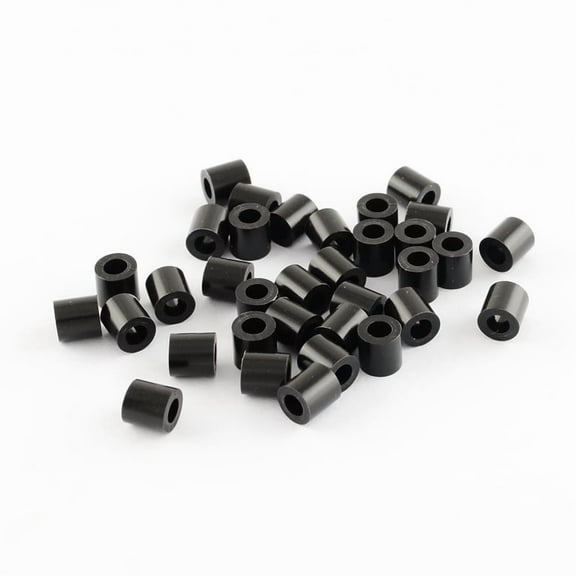 1000 pc 5mm Melty Beads PE Fuse Beads Small DIY PE Beads Tube Black 5x5mm Hole: 3mm