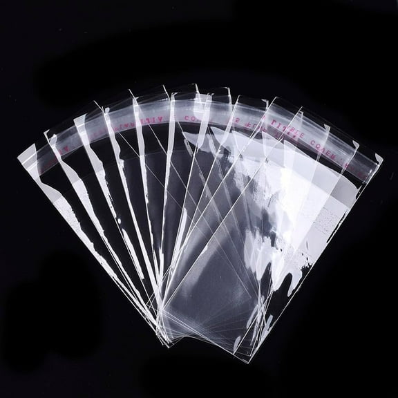 1000 pc OPP Rectangle OPP Bags Rectangle Clear 10.2x4cm Unilateral Thickness: 0.035mm Inner Measure: 7.8x4cm