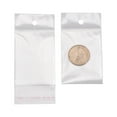 thumbnail image 1 of 1000 pc Rectangle Cellophane Bags White 11.5x5cm Unilateral Thickness: 0.1mm Inner Measure: 6.6x5cm Hole: 6mm, 1 of 6
