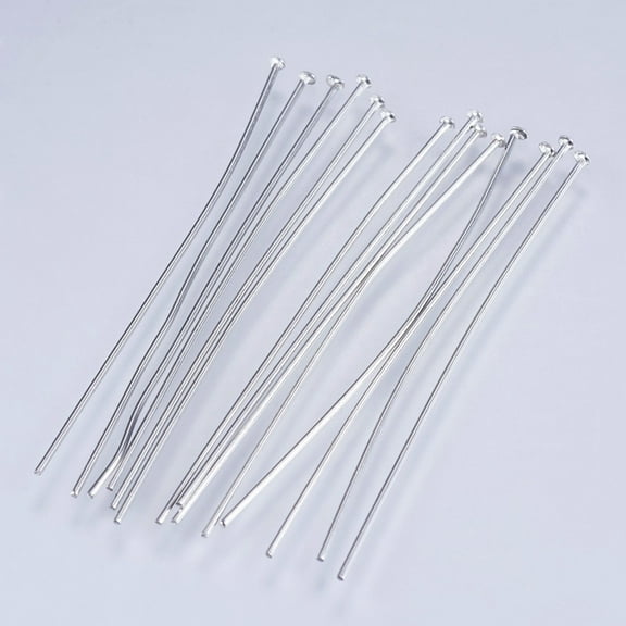 1000 pc Tarnish Resistant 304 Stainless Steel Flat Head Pins Stainless Steel Color 45x0.6mm 22 Gauge Head: 1.5mm