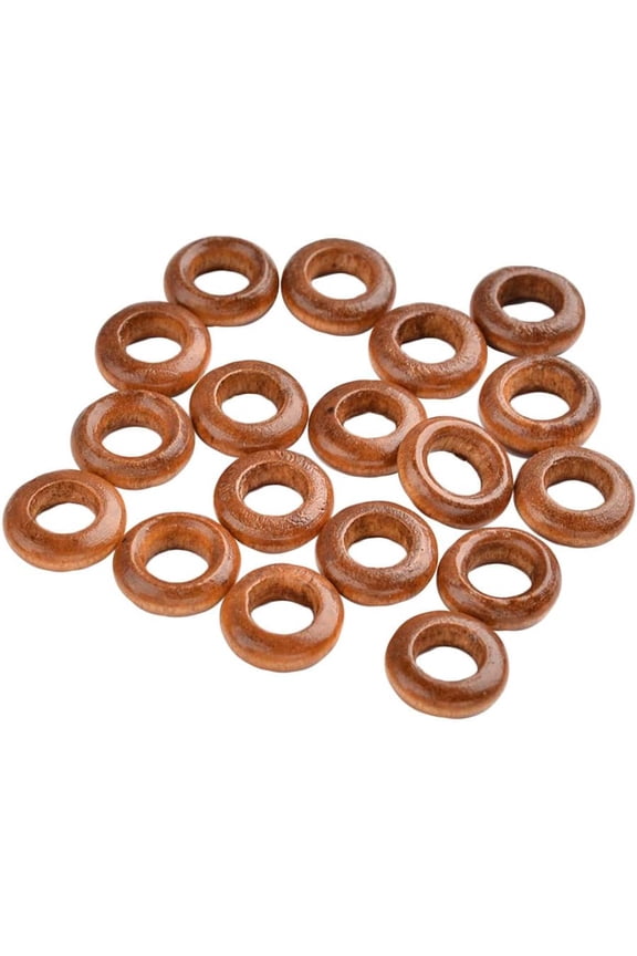 1000 pcs Annular Wooden Linking Rings Natural Blank Cutout Round Wood Rings Loop Craft Circle Ring Pendant Charm Connectors Jewelry Making