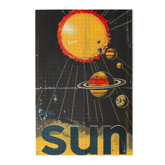 1000 pcs Cosmic Sun jigsaw puzzles 1000 pieces,Vibrant Design,Classic Cosmic Sun Wooden Puzzle 1000 Piece,Creative Activity Hobbies for Adults,Impossible Hard Difficult Challenging Puzzles for Adults