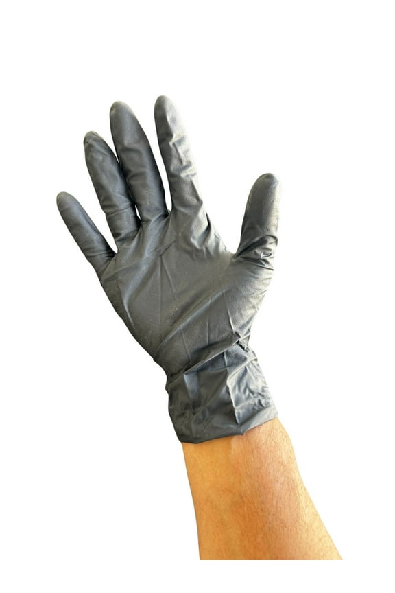 1000 pcs, Disposable Pure Nitrile Gloves, X-Large, FDA, Black Color