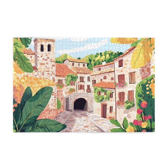 1000 pcs European Town Puzzles For Adults 1000 Pieces,Unique And Beautiful Design,Exquisite European Town Wooden Puzzle 1000 Piece,Gifts For Friends And Family,Creative Activity Hobbies For Adults