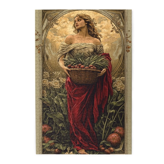 1000 pcs Harvest season women puzzles for adults 1000 pieces,Stress relieving pleasure,Challenging Brain Exercise,Vintage Art Harvest season women Wooden Puzzles,Creative Activity Hobbies for Adults