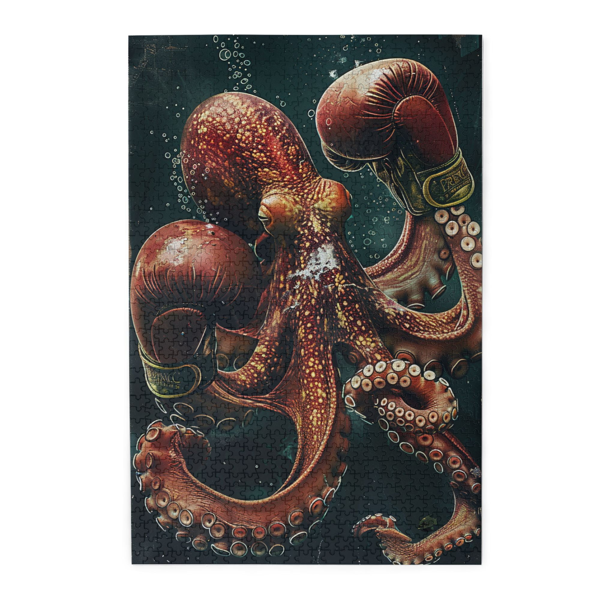 1000 pcs 1000 Piece Vibrant Wooden Jigsaw Puzzle Squid boxer,Creative ...