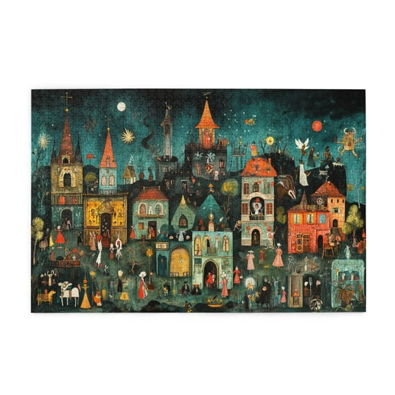 1000 pcs Vintage Homeland Castle Wooden puzzles for adults 1000 pieces,Challenging Brain Exercise,Retro Art Homeland Castle Fun Puzzle,Unique and Beautiful Design,Creative Activity Hobbies for Adults
