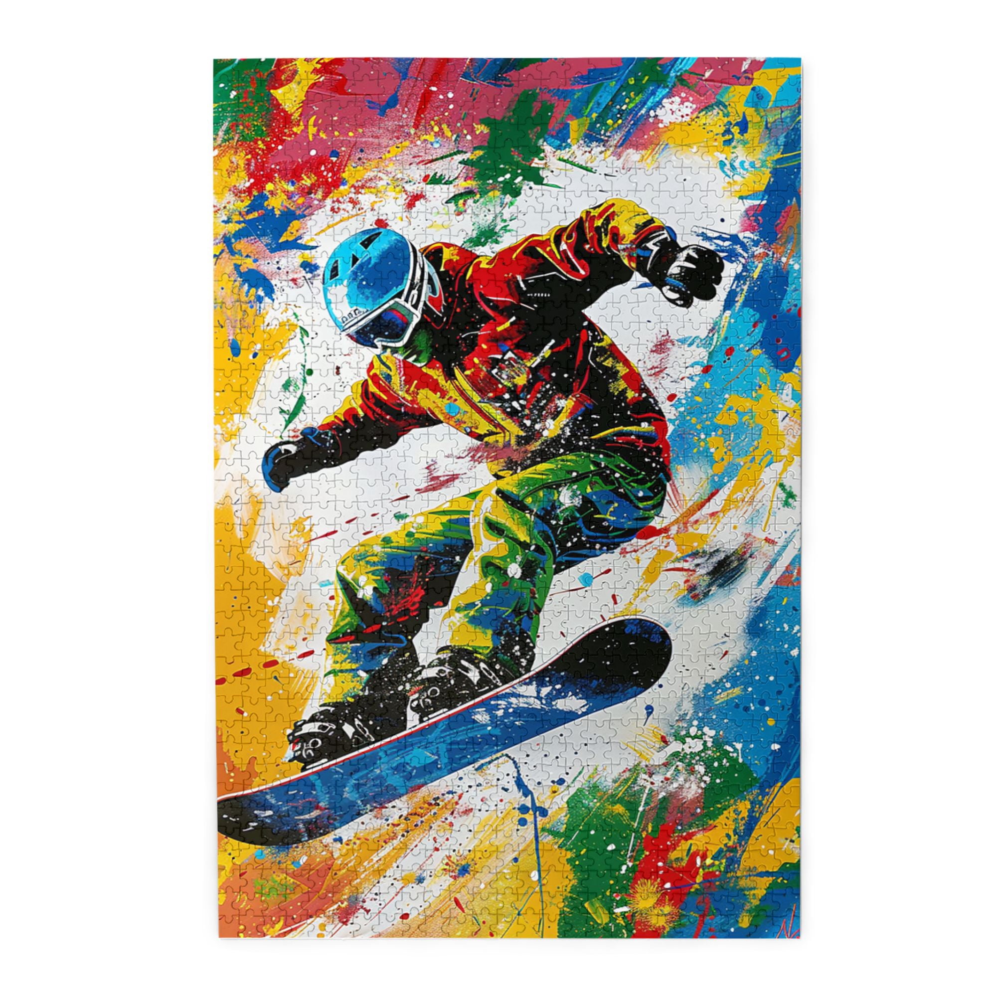 1000 pcs 1000 piece Wood puzzle for adults Ski athlete,Stunningly ...