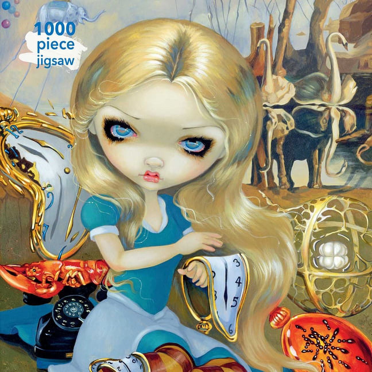 1000-piece Jigsaw Puzzles: Adult Jigsaw Puzzle Jasmine Becket-Griffith: Alice in a Dali Dream : 1000-piece Jigsaw Puzzles (Jigsaw) - image 1 of 3