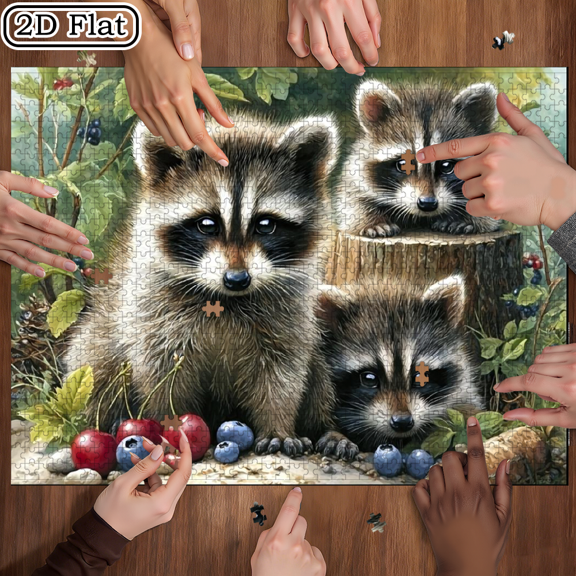 1000 pieces Paper Jigsaw Puzzle 74.9x49.9in, Animal Theme Unframed Wall Decor Home Craft Gift, Family Entertainment, Relaxation Activity, Interactive Game Nights, Mother's Day and Spring.