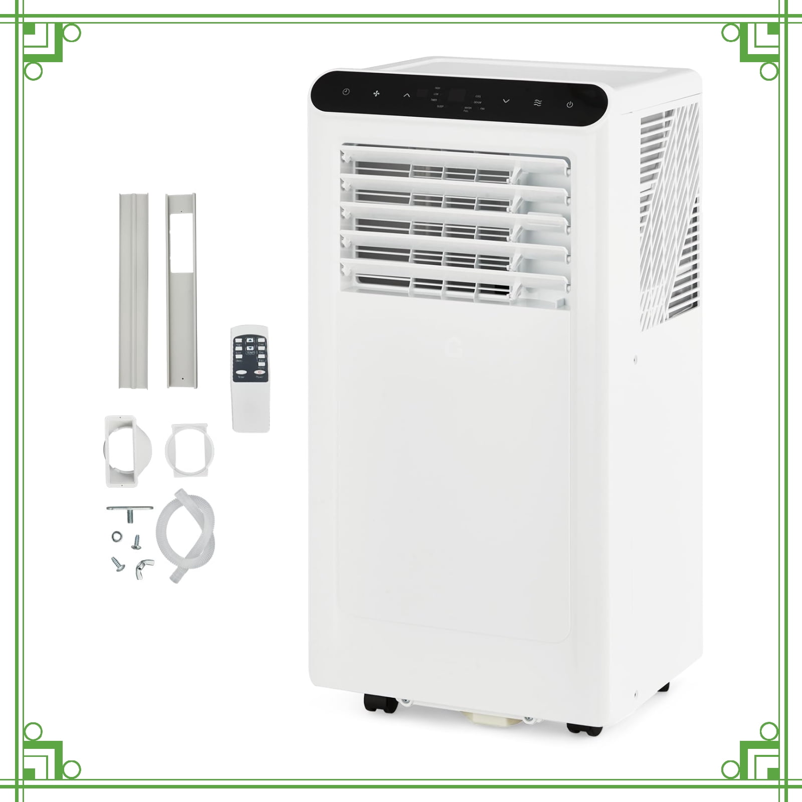 10000 BTU 3-in-1 Portable Air Conditioner with LED Display, Remote ...