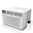 thumbnail image 1 of 10000 BTU Intelligent Window Air Conditioner Cools 450 sq. ft., Features LED Screen, Remote Control, Dehumidifier & Fan, 1 of 8