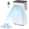 thumbnail image 1 of 10000 BTU Portable Air Conditioner, Cools Up to 560 Sq. Ft., Portable AC Unit with Cooling, Dehumidifier and Fan Functions, Remote Control, LED Display, and Window Venting Kit Included, 1 of 7
