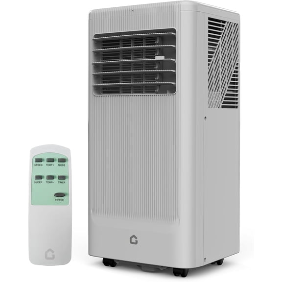10000 BTU Portable Air Conditioner,Quiet 3-in-1 Cooling Unit for Rooms Up to 450 Sq.Ft, Includes Dehumidifier & Fan Modes,Remote Control,Sleep Mode – Perfect for Bedrooms & Apartments
