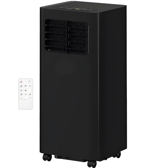10000 BTU Portable Air Conditioner for Rooms up to 441 Sq.Ft, 3-in-1 Portable AC Unit with Dehumidifier & Fan, Sleep Mode, Remote Control, 24H Timer, Window Kit Included, Black