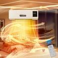 thumbnail image 1 of 10000 BTU Smart Wall Mounted Conditioning and Heater, Bathroom Waterproof Household Heater, Large Area Fast Heating, Energy-saving, 8000 BTU 250 Sq Ft, 1 of 9