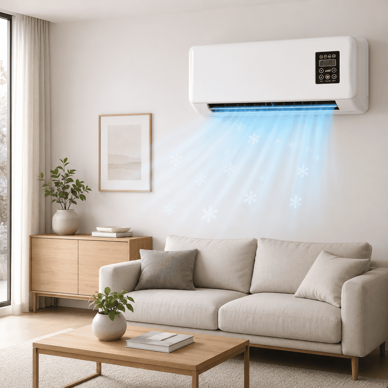 10000 BTU Smart Window Air Conditioner, 3-in-1 AC Unit with Fan & Dehumidifier, Energy Efficient Window AC for Rooms Up to 450 Sq Ft, White