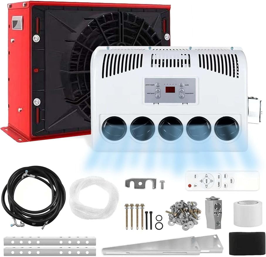 10000 BTU Truck Cab Air Conditioner Split AC Kit 12V Electric Air