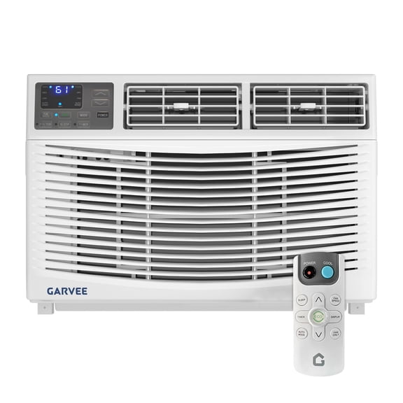 10000 BTU Window Air Conditioner, Cools Up to 450 Sq.ft., 24H Timer, Sleep Mode, Water Self Evaporation, Auto Restart, 3 Cooling & Fan Speeds