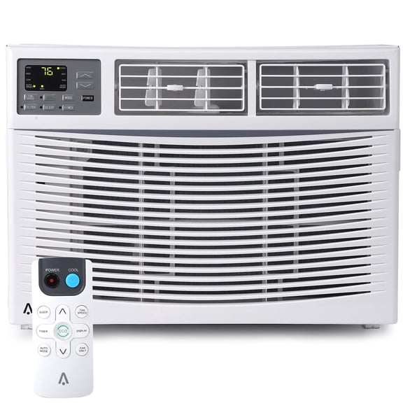 10000 BTU Window Air Conditioner with WiFi, Smart Window AC Unit 110-115V Cools Up to 450 Sq. Ft., Energy Saving with Remote & App Control, Timer Function for Living Room, Office