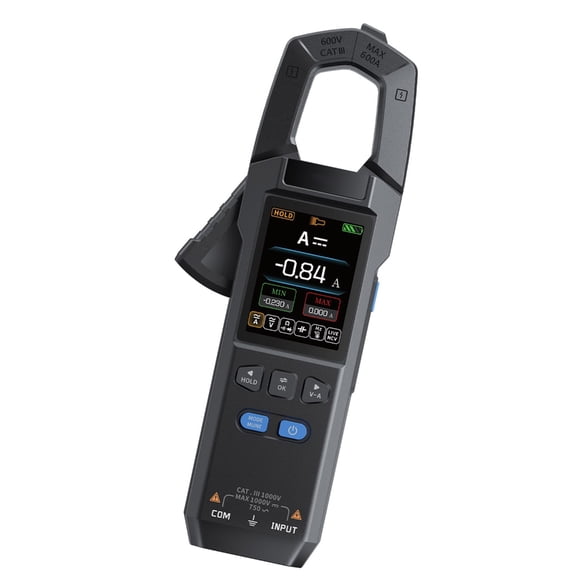 10000 Counts Multimeter Clamp Meter 600A Amperimetric Clamp Electrician Tools Measuring Diode Temperature Frequency NCV