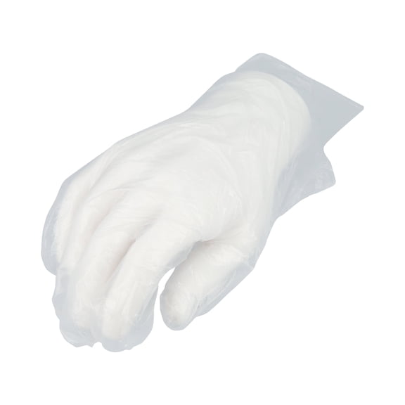 MMBM 10000 Pieces HDPE Food Service Poly Gloves Clear 1.5 Mil Disposable Powder Free Latex Free Large Non Sterile