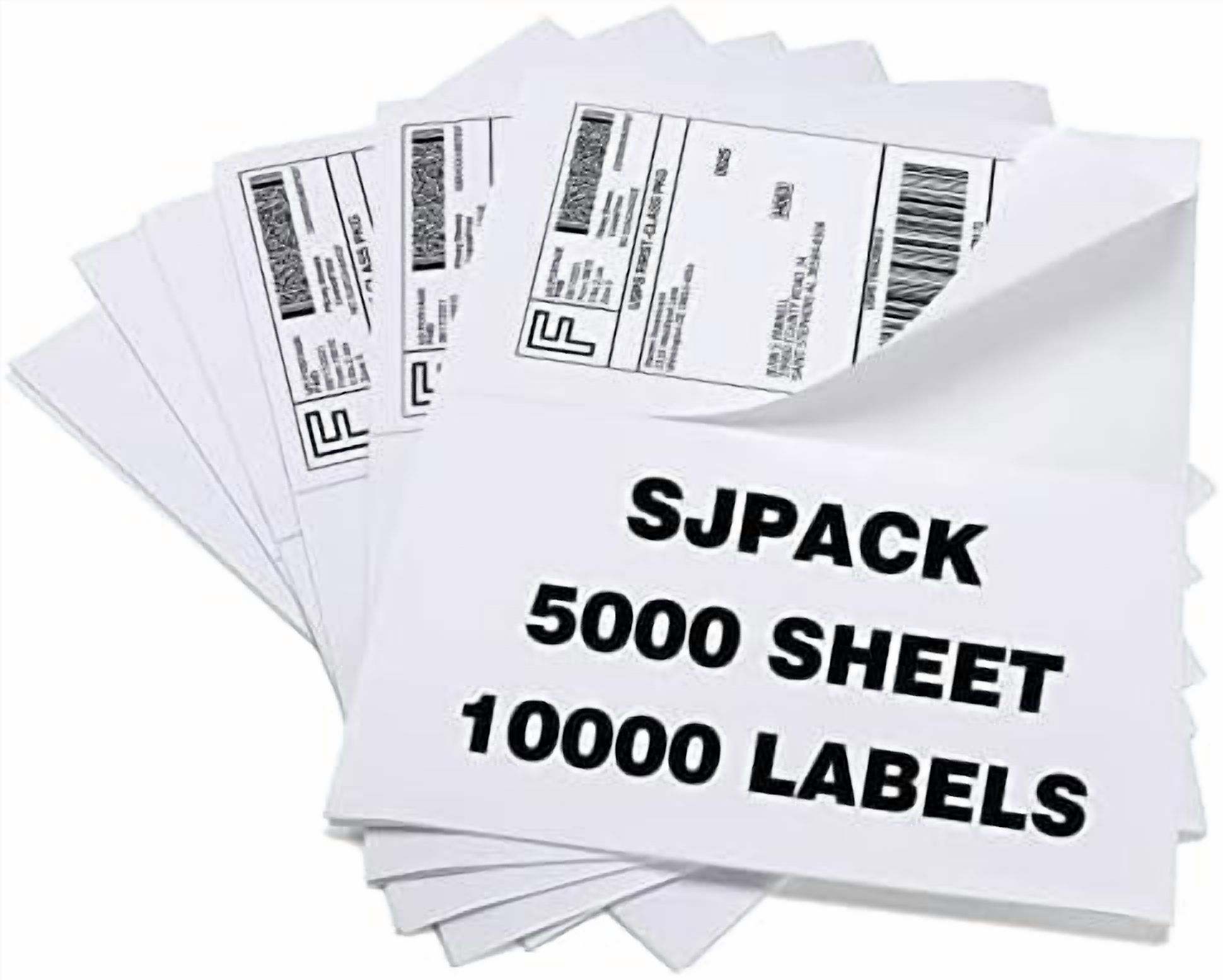 10000 Half Sheet Laser/Ink Jet Shipping Label 5-1/2